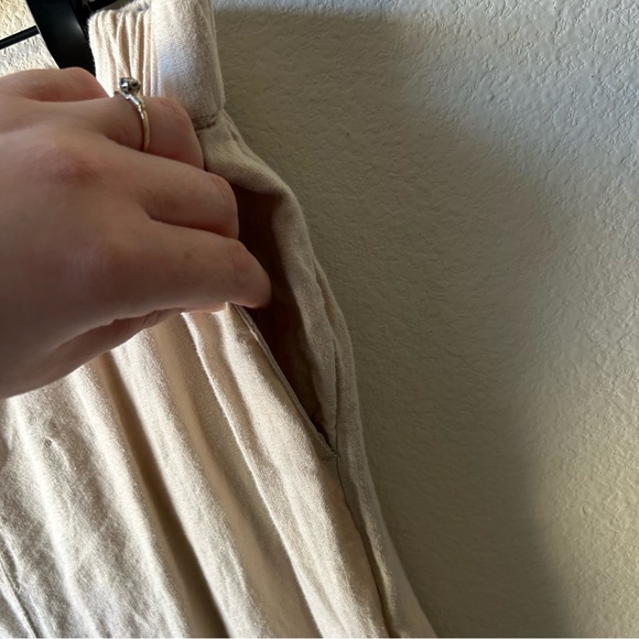 Abercrombie & Fitch Linen Wide Leg Pants with Side Slits - Picture 7 of 10